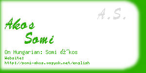 akos somi business card